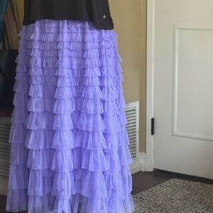 NWOT Lavender Tiered Ruffle Skirt
